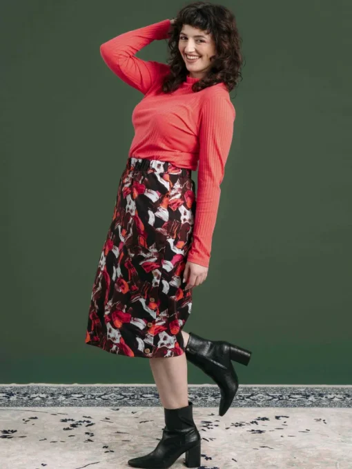 Marcela Skirt Pellot Chocolate Brown<Aarrelabel Store