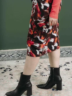 Marcela Skirt Pellot Chocolate Brown<Aarrelabel Store