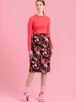Marcela Skirt Pellot Chocolate Brown<Aarrelabel Store