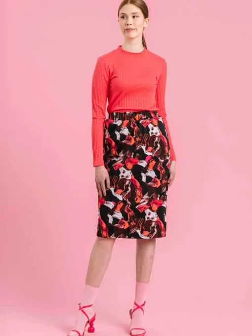 Marcela Skirt Pellot Chocolate Brown<Aarrelabel Store