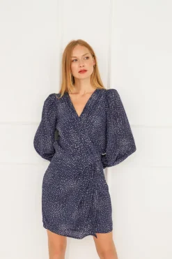 Margot Silkkimekko Starry Night Tummansininen<Enteliér Fashion