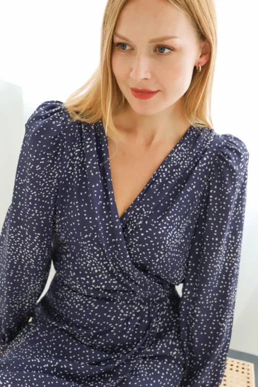 Margot Silkkimekko Starry Night Tummansininen<Enteliér Fashion