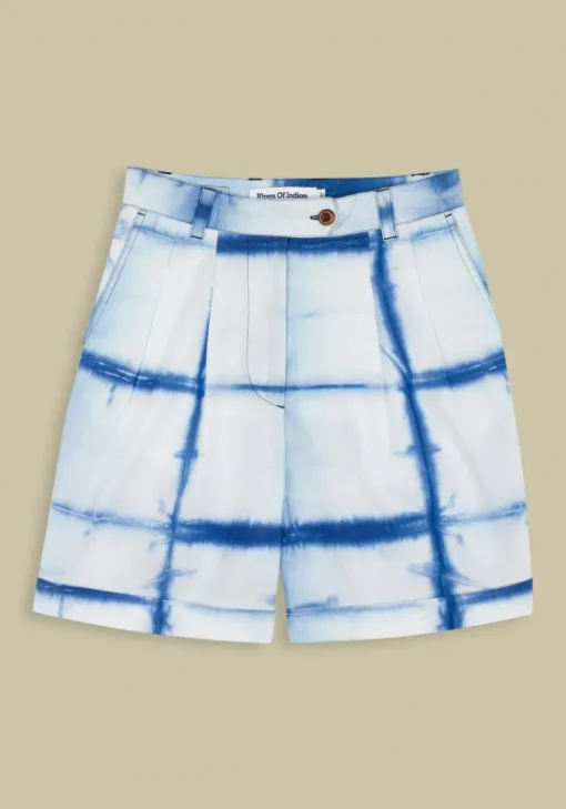 Marisol Short Shibori Luonnollinen Indigo<Kings Of Indigo Flash Sale