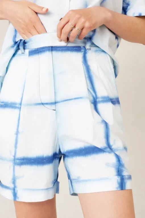Marisol Short Shibori Luonnollinen Indigo<Kings Of Indigo Flash Sale