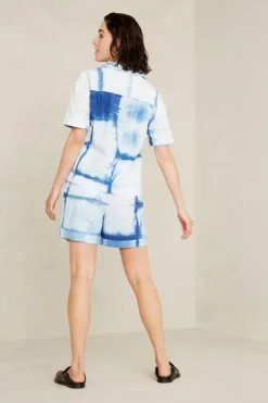 Marisol Short Shibori Luonnollinen Indigo<Kings Of Indigo Flash Sale