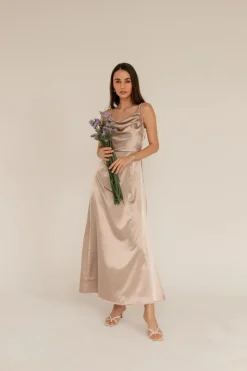 Marlena Satiinimekko Champagne<Enteliér Shop