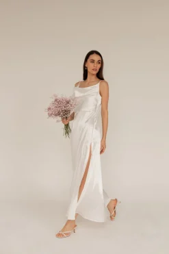 Marlena Satiinimekko Luonnonvalkoinen<Enteliér Fashion