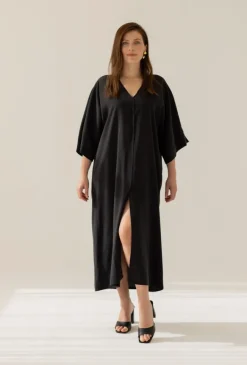 Mathilde Kimono Mekko Musta<Enteliér Online