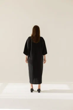 Mathilde Kimono Mekko Musta<Enteliér Online