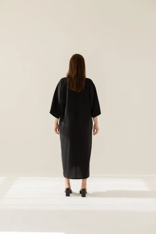 Mathilde Kimono Mekko Musta<Enteliér Online