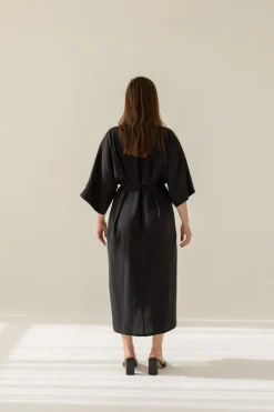 Mathilde Kimono Mekko Musta<Enteliér Online