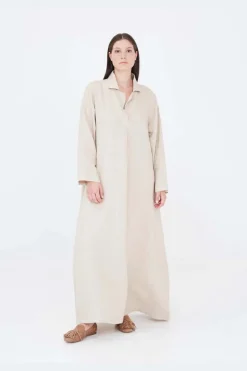 Maxi Pellavamekko Kauluksilla<Haris Cotton Best