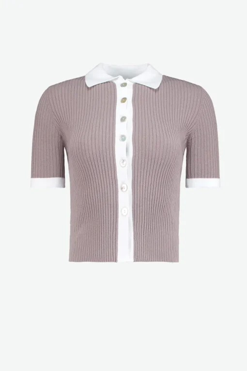 Maylis Polo Shirt Gianduia<The Bodysuit of Barcelona Fashion