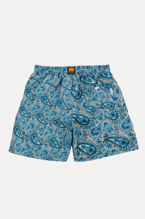Mediterranean Paisley Swim Shorts Blue<Trendsplant Fashion