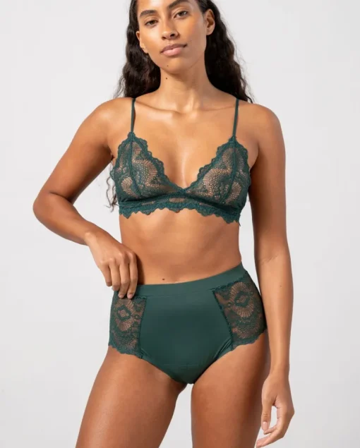 Medium Flow Period Underpants 3-Pack Pine Green<UNDERSTATEMENT Flash Sale