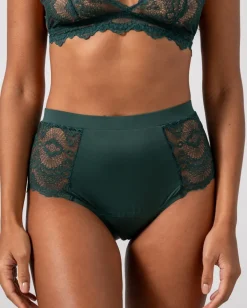 Medium Flow Period Underpants 3-Pack Pine Green<UNDERSTATEMENT Flash Sale