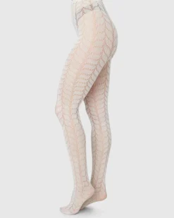 Meja Net Tights Ivory<Swedish Stockings Cheap