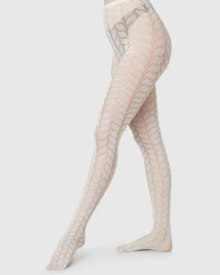 Meja Net Tights Ivory<Swedish Stockings Cheap