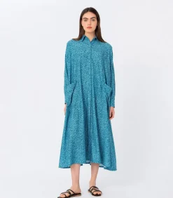 Melissani Printti Pitkä Paita Sininen<Elizabeth LaGre Discount