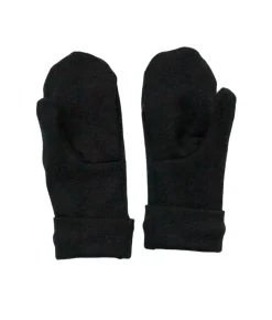 Merino Wool Mittens Black<Melli EcoDesign Outlet