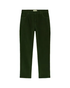 Men's 5 Pockets Corduroy Pants Green<Thinking MU Hot