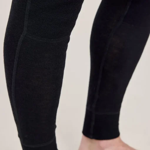 Men's Forest Wool Long John's Black<Tam Silk Cheap