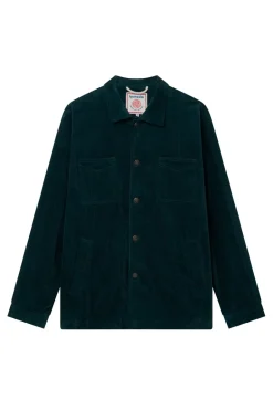 Men's Stanley Organic Cotton Corduroy Jacket Marine Green<KOMODO Store
