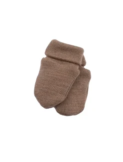 Merino Wool Baby Mittens Beige<Melli EcoDesign New