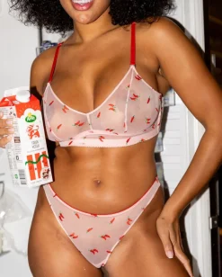 Mesh Balconette Powder Pink/Fiery Red<UNDERSTATEMENT Discount