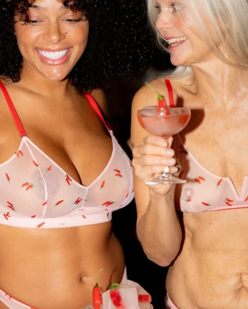 Mesh Balconette Powder Pink/Fiery Red<UNDERSTATEMENT Discount
