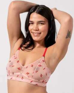 Mesh Balconette Powder Pink/Fiery Red<UNDERSTATEMENT Discount