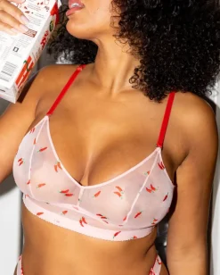 Mesh Balconette Powder Pink/Fiery Red<UNDERSTATEMENT Discount