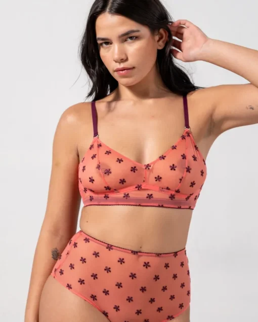Mesh Balconette Rintaliivit Koralli<UNDERSTATEMENT Clearance