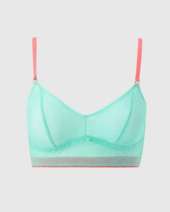 Mesh Balconette Turquoise/Coral<UNDERSTATEMENT Clearance