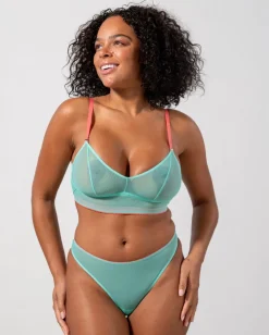 Mesh Balconette Turquoise/Coral<UNDERSTATEMENT Clearance