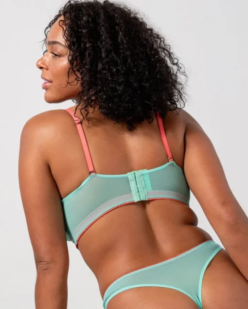 Mesh Balconette Turquoise/Coral<UNDERSTATEMENT Clearance