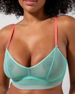 Mesh Balconette Turquoise/Coral<UNDERSTATEMENT Clearance