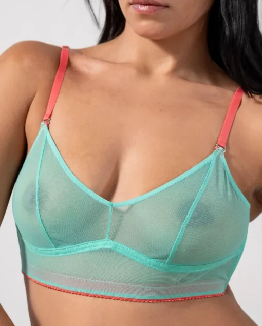 Mesh Balconette Turquoise/Coral<UNDERSTATEMENT Clearance