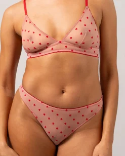 Mesh Bikini Alushousut Vaaleanpunainen / Punainen<UNDERSTATEMENT Cheap