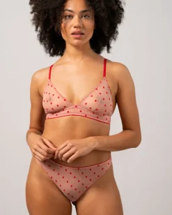 Mesh Bikini Alushousut Vaaleanpunainen / Punainen<UNDERSTATEMENT Cheap
