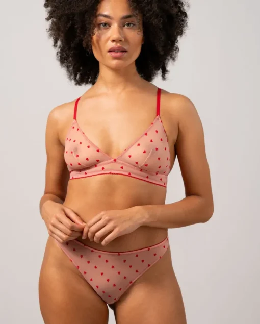 Mesh Bikini Alushousut Vaaleanpunainen / Punainen<UNDERSTATEMENT Cheap