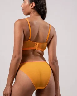 Mesh Bikini Briefs Apricot/Neon Pink<UNDERSTATEMENT Shop