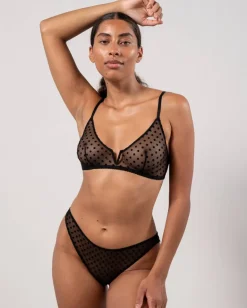 Mesh Bikini Briefs Black Dots<UNDERSTATEMENT Cheap