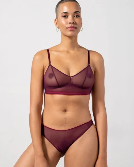 Mesh Bikini Briefs Cherry/Coral<UNDERSTATEMENT New