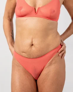 Mesh Bikini Briefs Coral<UNDERSTATEMENT Online