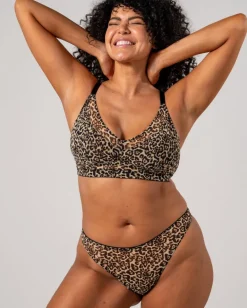 Mesh Bikini Briefs Leopard<UNDERSTATEMENT Outlet