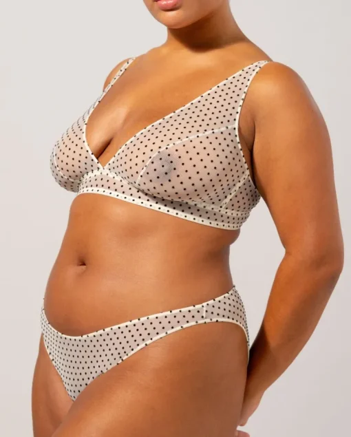 Mesh Bikini Briefs Polka Dots<UNDERSTATEMENT Clearance