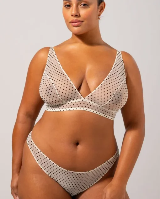 Mesh Bikini Briefs Polka Dots<UNDERSTATEMENT Clearance