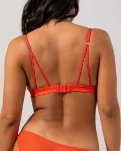 Mesh Cut-Out Kolmiomallinen Bralette Punainen<UNDERSTATEMENT Outlet