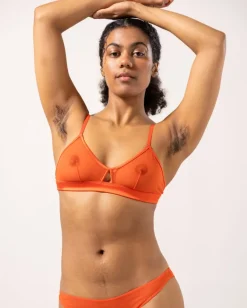 Mesh Cut-Out Kolmiomallinen Bralette Punainen<UNDERSTATEMENT Outlet